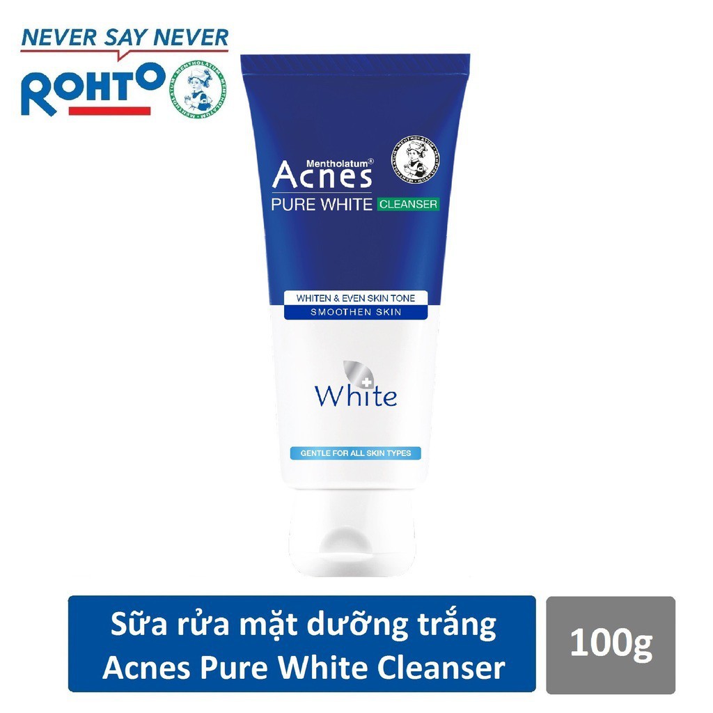 Sữa rửa mặt dưỡng trắng Acnes Pure White Cleanser 100ml