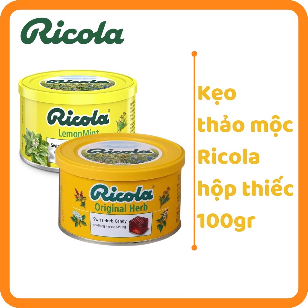 Ricola herbal candy-100gr tin box
