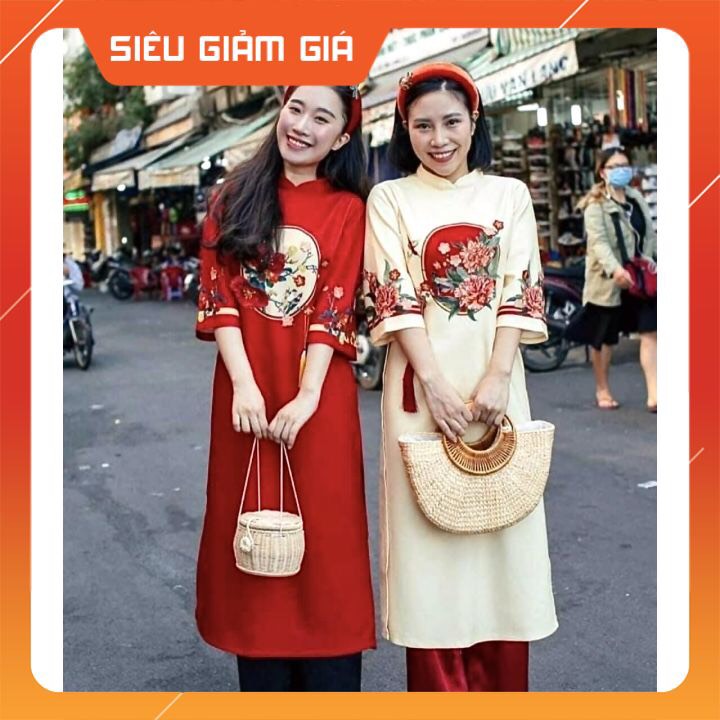 Set áo Dài Cách Tân Mẹ và Bé  - Áo cách tân đẹp giá rẻ