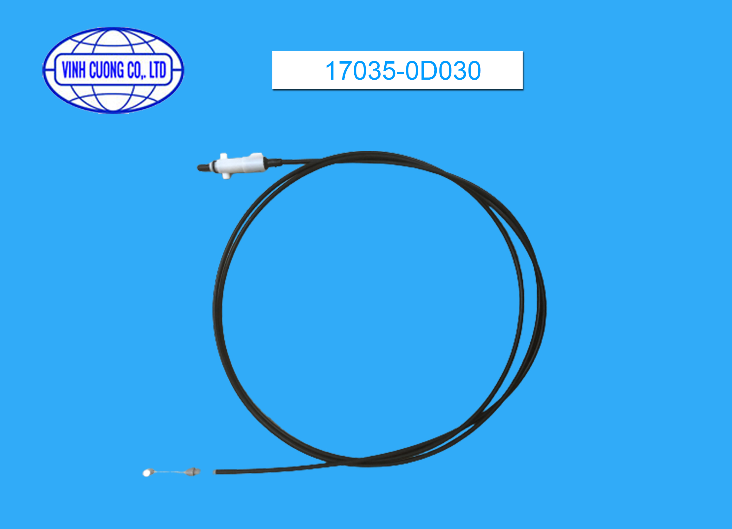 Dây cáp giật nắp bình xăng Vios 17035-0D030