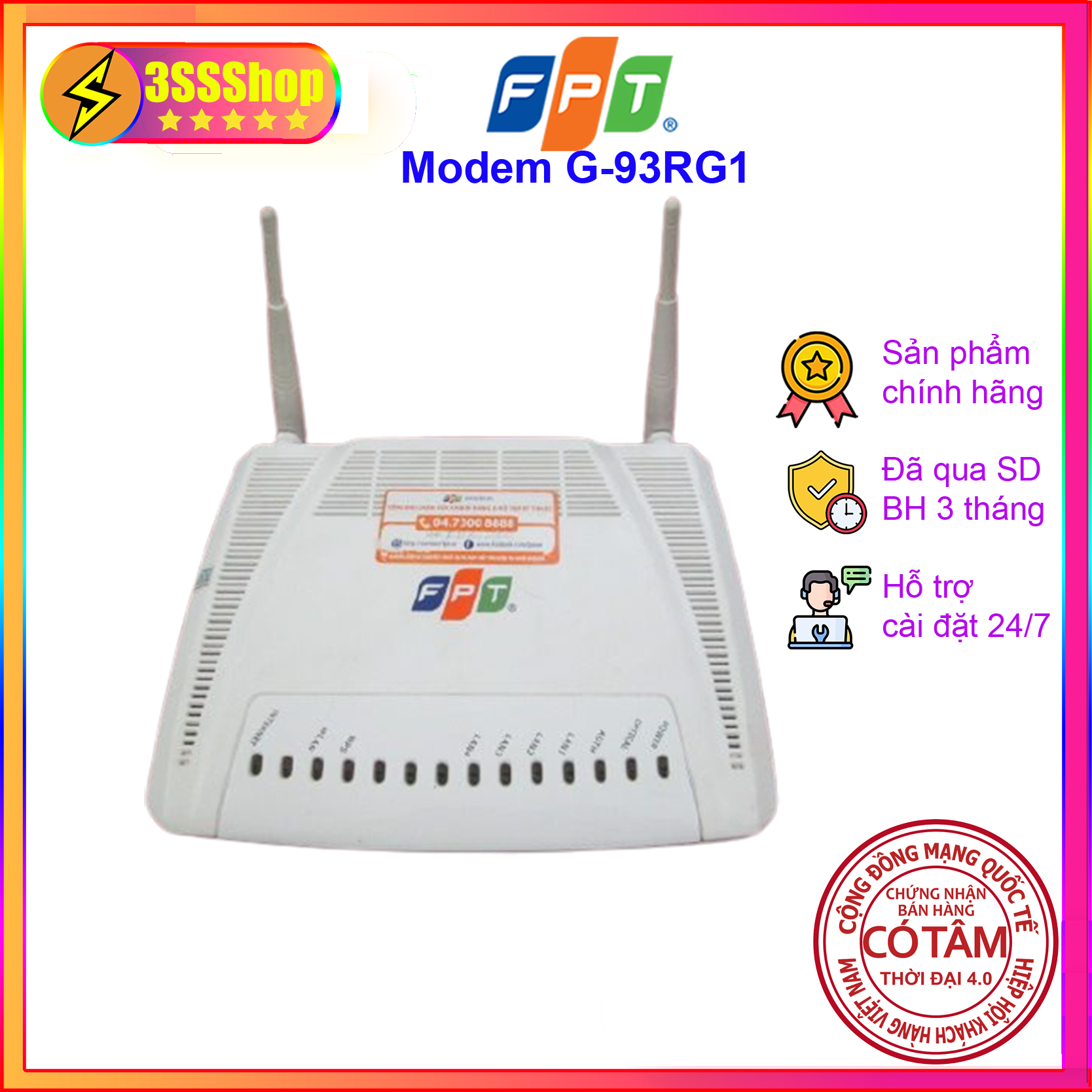 Modem WiFi FPT G-93RG1 G93RG1 hàng chính hãng đã qua sử dụng - Bảo hành 3 tháng