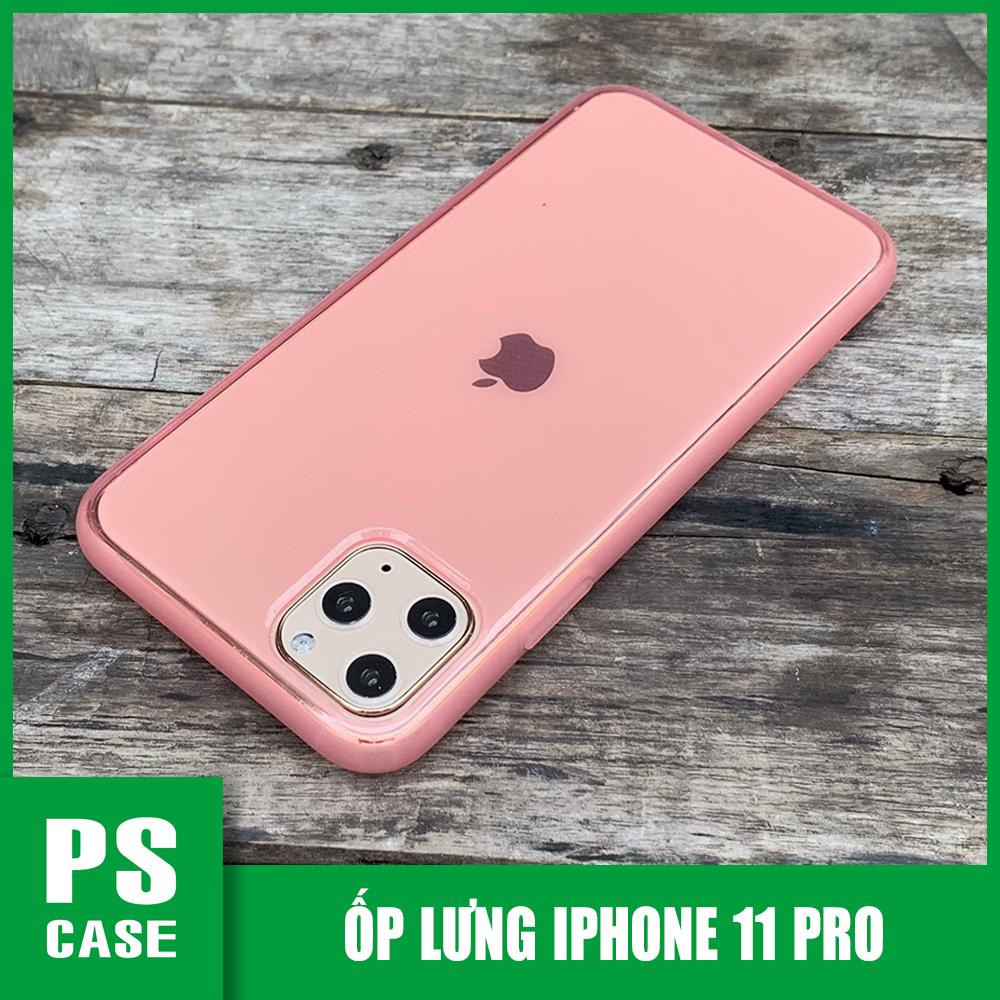 Ốp lưng dẻo chống sốc cao cấp dành cho iPhone 11 Pro - Màu hồng mờ - PS Case Phân Phối