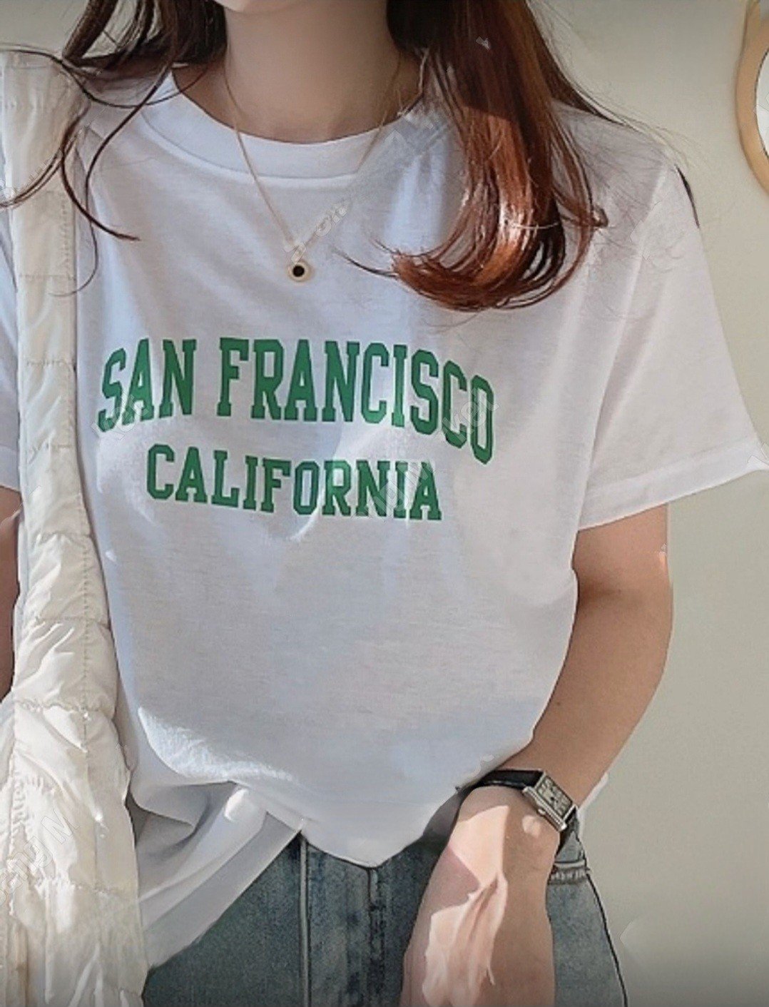 Áo phông San Francisco mềm mại phong cách Hàn Quốc