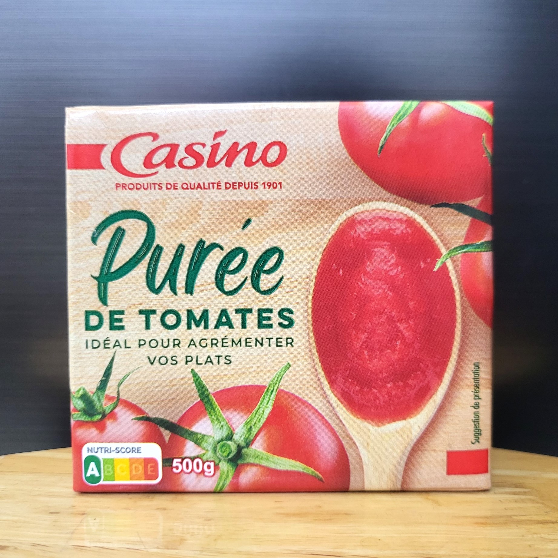 CASINO - HỘP GIẤY 500g - CÀ CHUA NGHIỀN / Ý / Puree Tomato