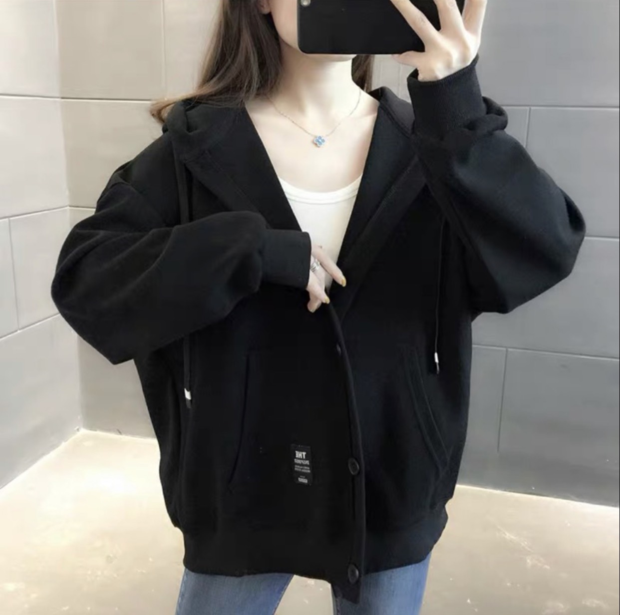 Áo khoác hoodie unisex nữ áo khoác nỉ dây khóa kéo chất nỉ trơn nhiều màu có nón rộng hot trent UT766
