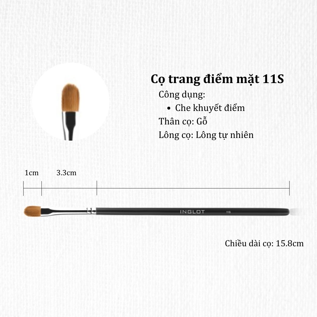 Cọ trang điểm mắt hoặc môi makeup brush 11s inglot