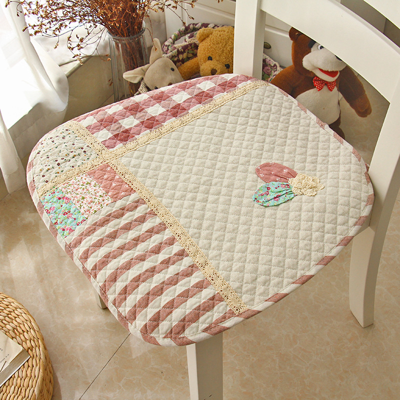 Thảm cotton mỏng, thảm quilt lót ghế bàn ăn,bàn làm việc,bàn uống trà vải cotton kích thước 48x48cm