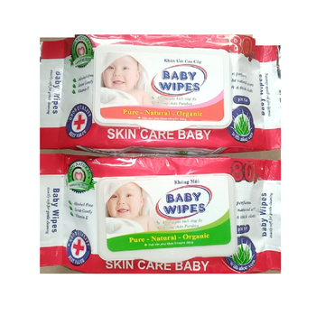 Thùng 50 gói khăn giấy ướt baby wipes
