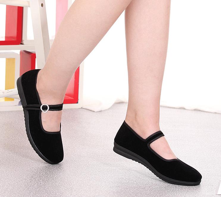 Giày bệt nữ, giày búp bê nữ chất vải nhung