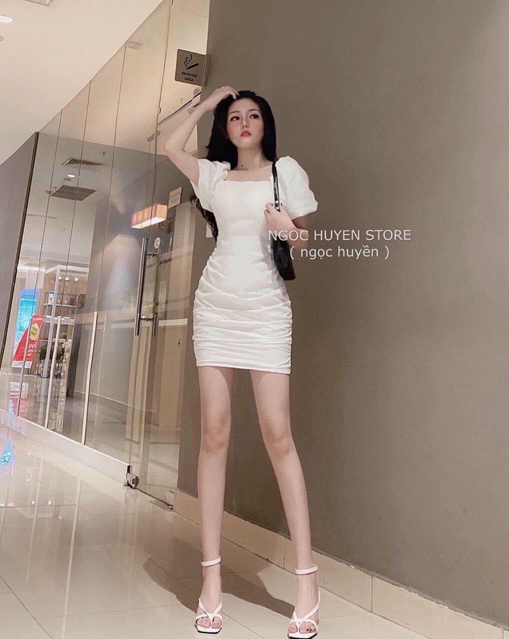 Đầm body hở lưng đan dây sành điệu TTSA0946