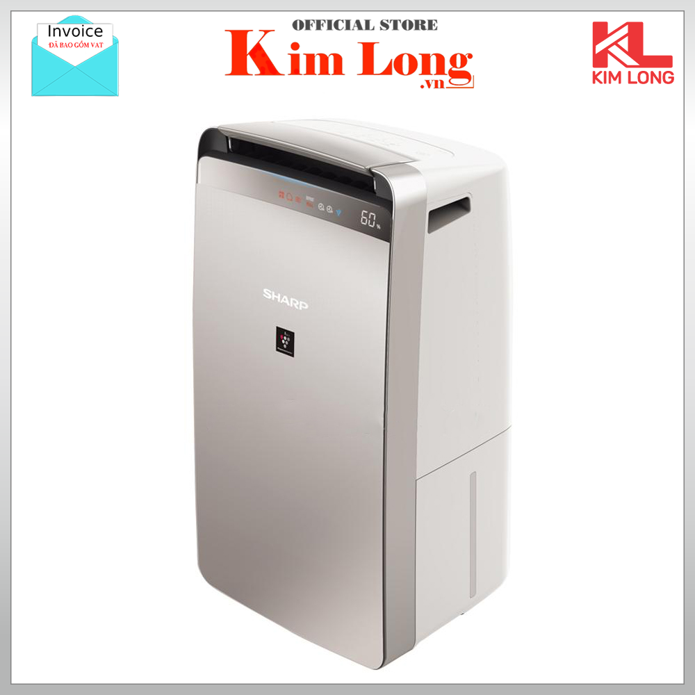 ❉ sharp dw-j27fv-s máy lọc không khí hút ẩm inverter 67m2 plasma cluster ion - bảo hành chính hãng 12 tháng