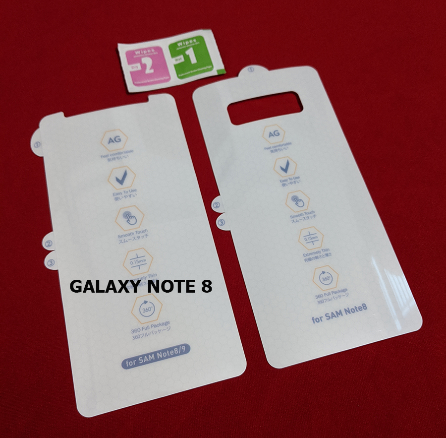 Miếng dán PPF nhám Samsung Galaxy Note 8 chống trầy xước hai mặt