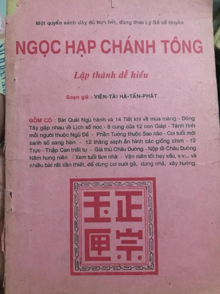 Sách Ngọc Hạp Chánh Tông – Hà Tấn Phát