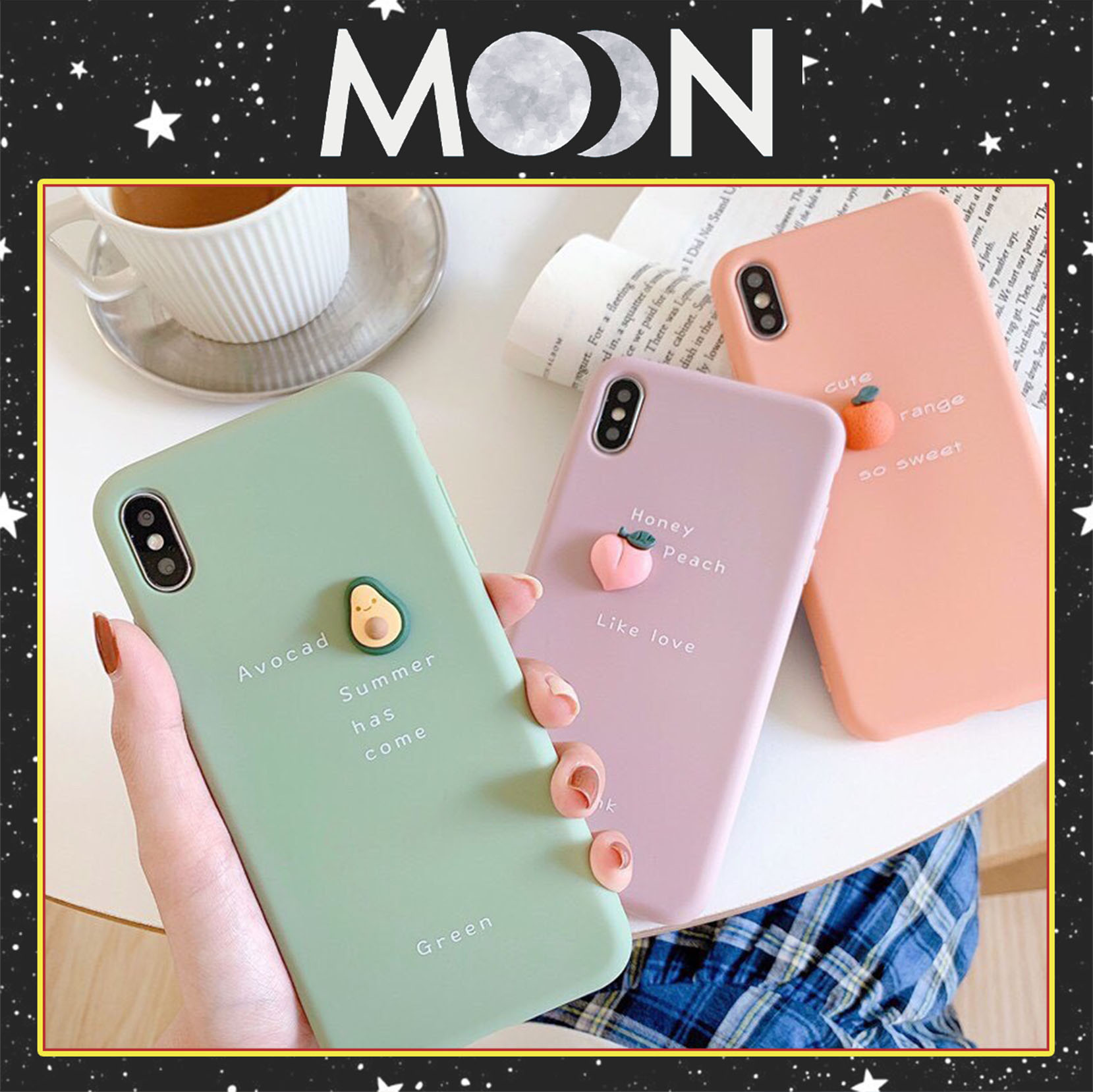 Ốp lưng iphone tpu gắn trái cây 6/6plus/6s/6splus/7/7plus/8/8plus/x/xr/xs/11/12/pro/max/plus/promax