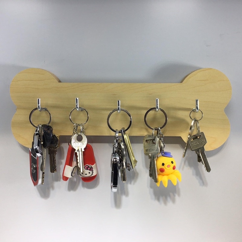 Móc Treo Chìa Khóa Gỗ Dán Tường Decor, Bảng Treo Chìa Khóa Gỗ VANDO Nhiều Kiểu Dáng