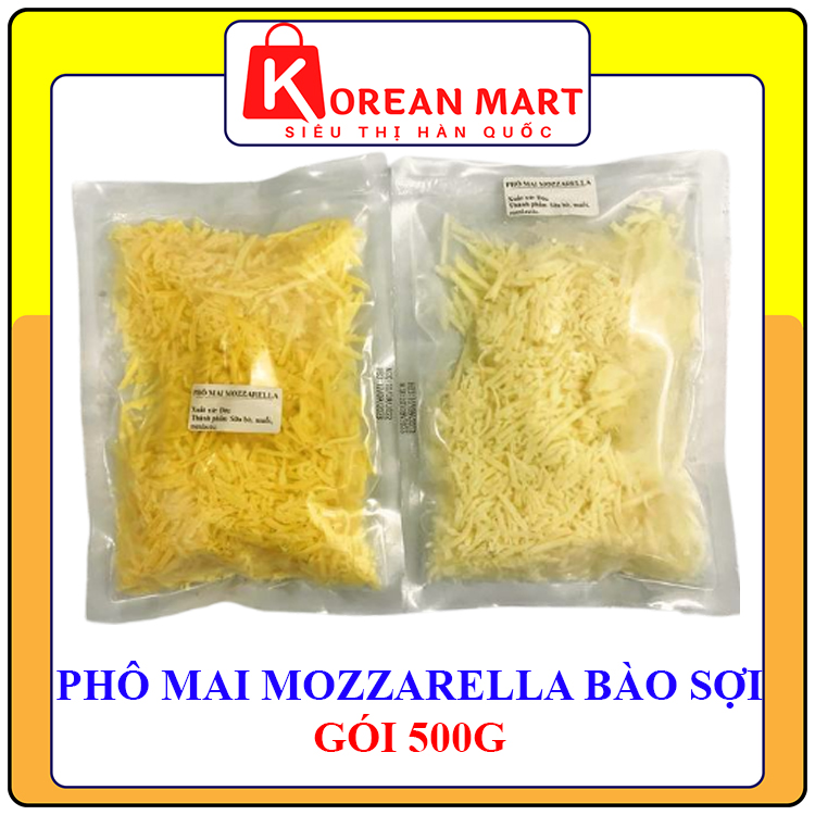 Phô mai bào sợi Mozzarella Đức gói 500g