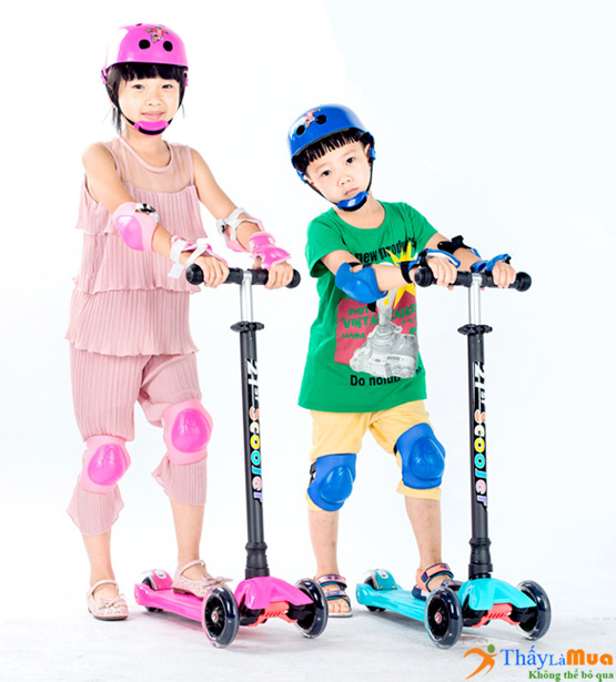 [HCM]Xe trượt Scooter Xe trượt phát sáng Chịu được tải trọng 85kg - cho bé từ 3 - 8 tuổi có 3 bánh. Đồ chơi hoạt động ngoài trời cho bé.