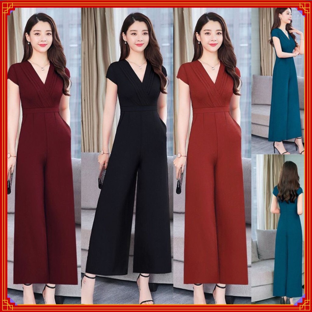 Jumpsuit Dài Thiết Kế Jumsuit dài ống suông ly ngực xinh xắn