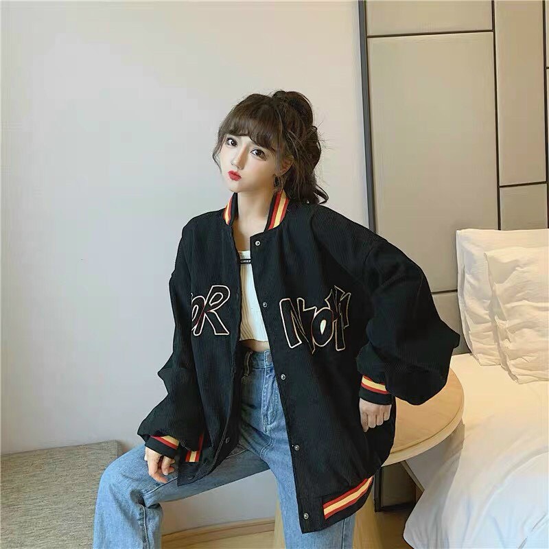 [HCM]Áo Khoác Nam Nữ Nhung Tăm  Thêu HIOR NIOYI Áo Khoác Bomber Năng Động Trẻ Trung Áo Khoác Nam Nữ Vải Đẹp Hàng Chất Lượng Cao.