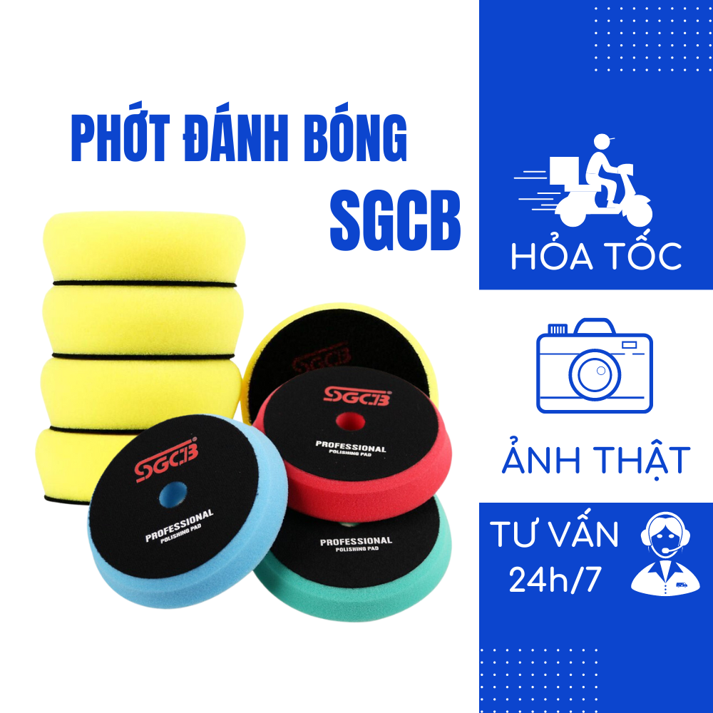 Phớt đánh bóng sgcb 3 bước, 5inch - 6inch