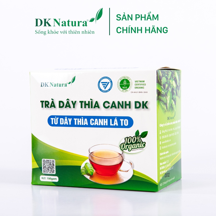 CHÍNH HÃNG] Trà Dây Thìa Canh Lá To Organic Chính Hãng Từ DK Natura, Giúp  Hạ Và Ổn Định Đường Huyết, Hạ Mỡ Máu Điều Hòa Huyết Áp Hộp 15 gói x