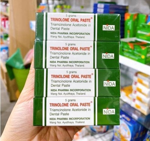 Kem Bôi Nhiệt Miệng Trinolone Oral Paste Thái Lan 1 tuýp 5gr