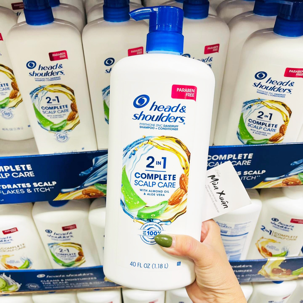 Dầu gội head & shouder mỹ 1.18l 2 in 1 date 9.2025