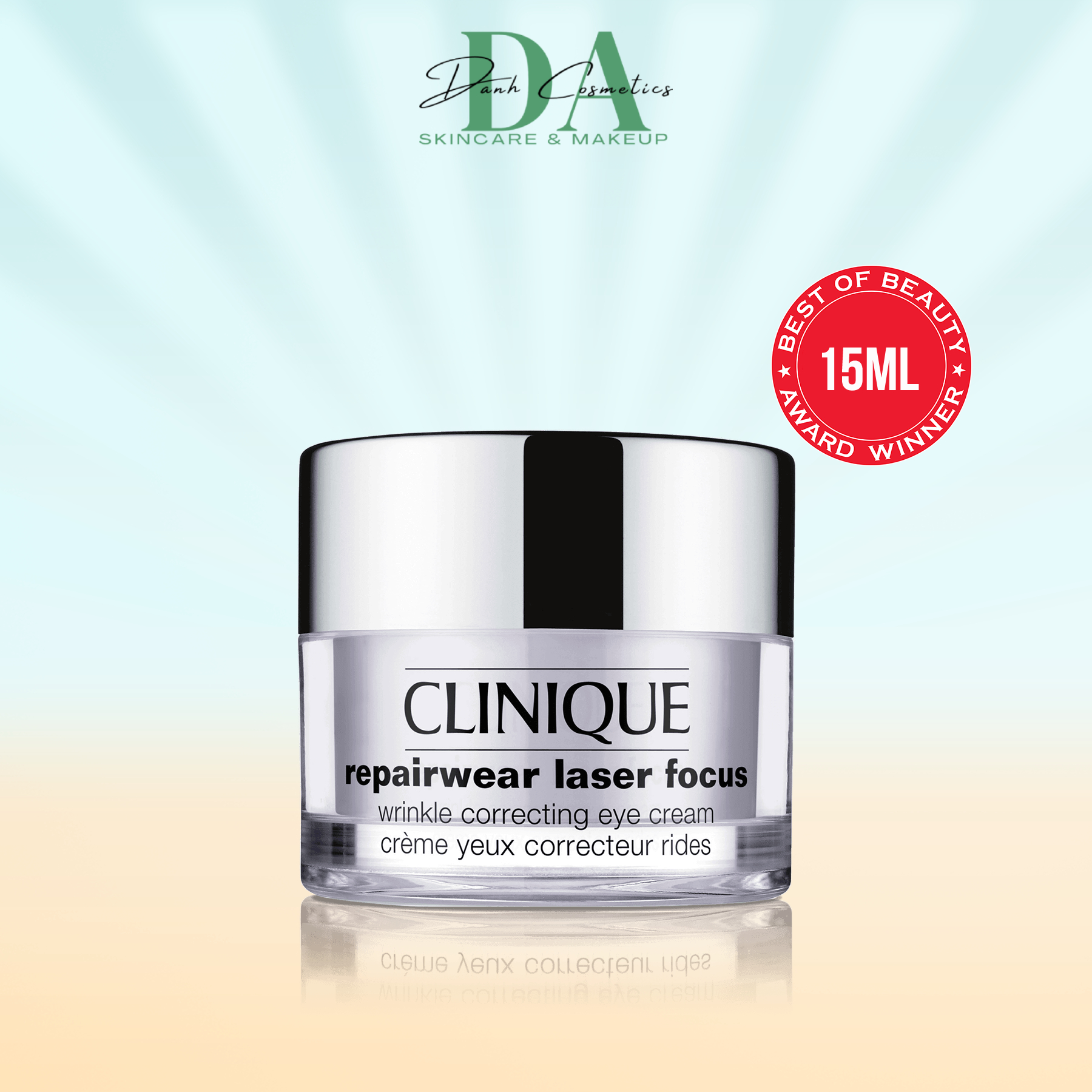 Kem Dưỡng Mắt Chống Lão Hóa Mờ Thâm Clinique  Repairwear Laser Focus™ Wrinkle Correcting Eye Cream15ml