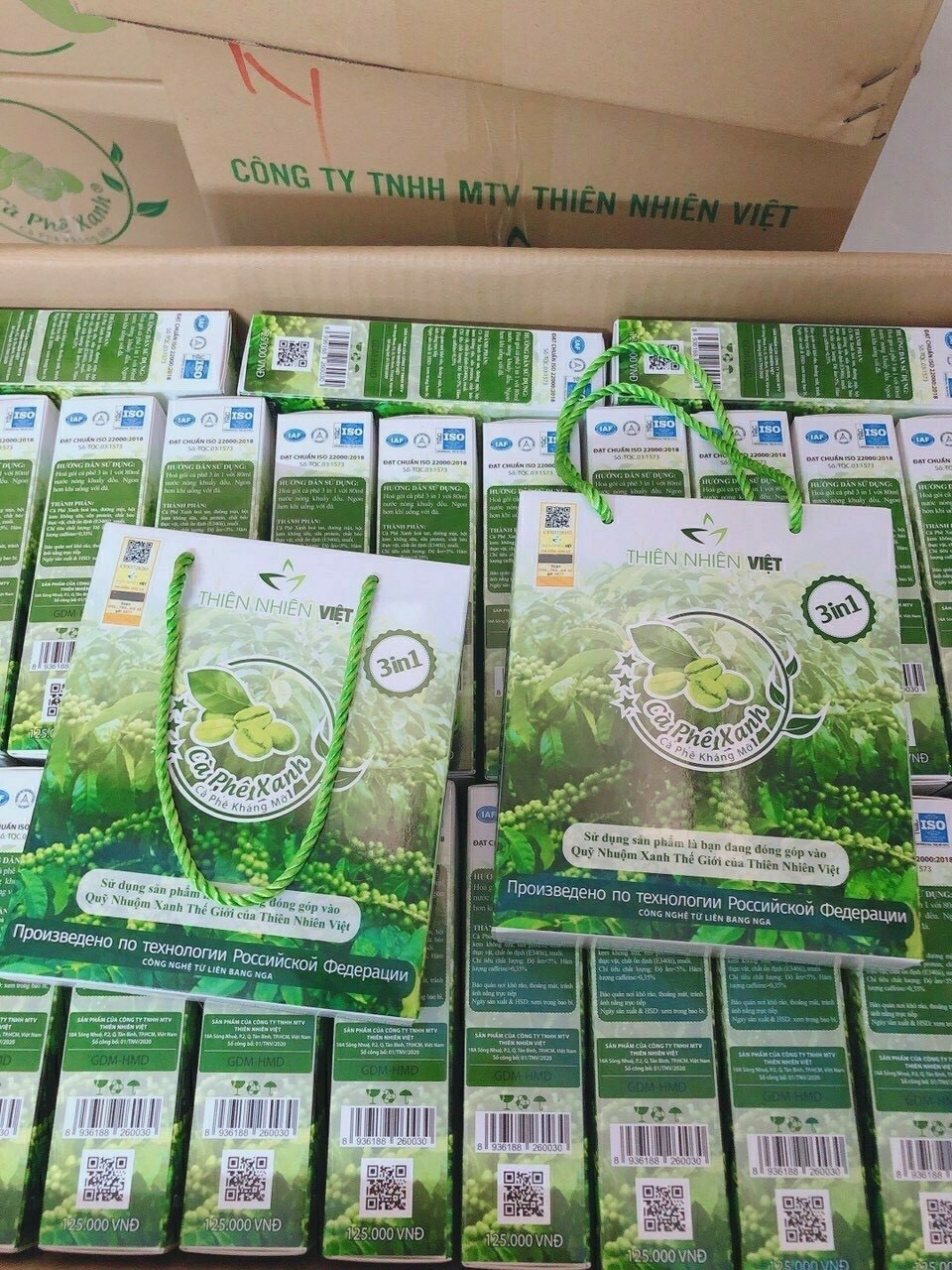 Cà phê xanh kháng mỡ thiên nhiên việt 10 gói