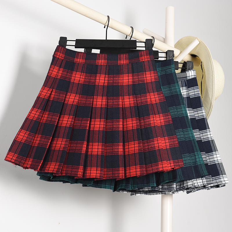 Chân váy nữ ngắn xếp ly tennis skirt caro Korea (kèm video, ảnh thật ) bhl1765, chân váy nữ hàn quốc