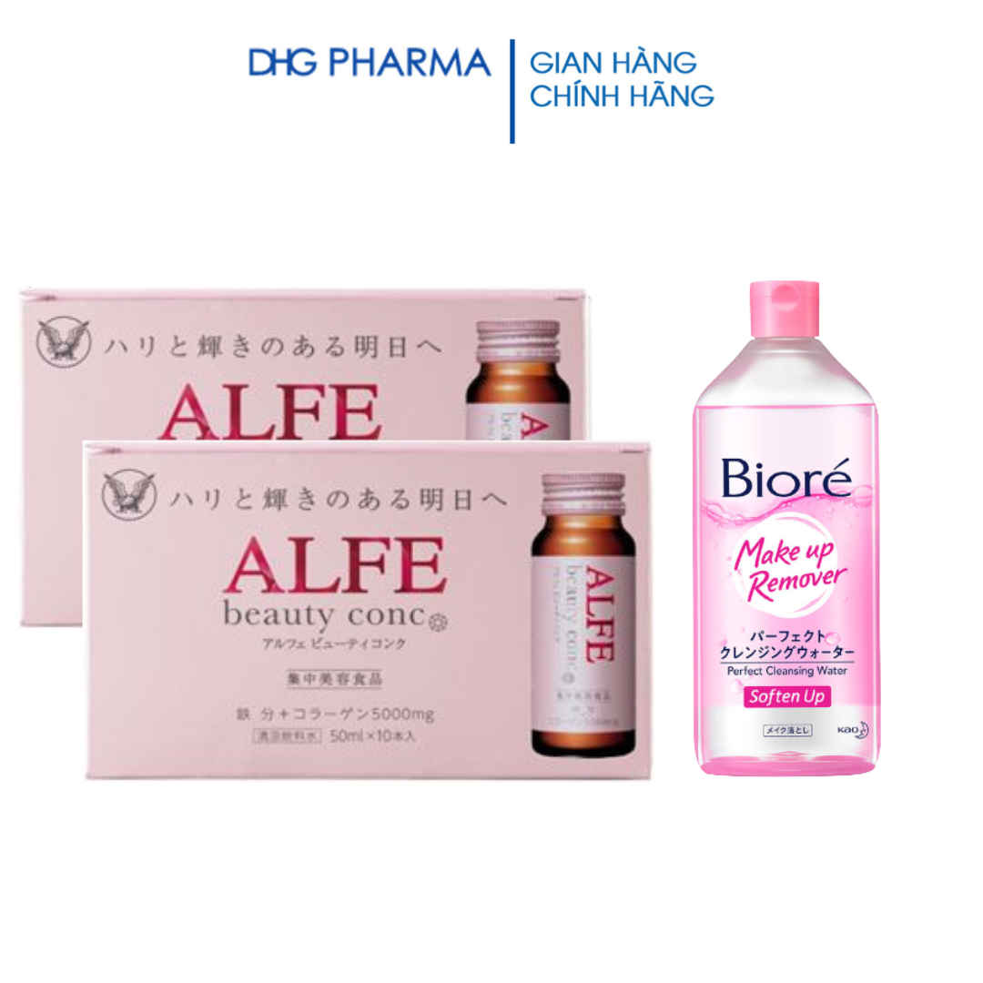 Combo Collagen uống ALFE Beauty Conc hỗ trợ tăng đàn hồi da