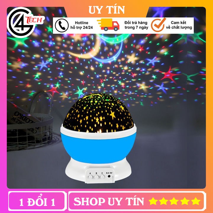 💝Freeship💝-Đèn Ngủ Chiếu Sao Tự Xoay đèn ngủ để bàn Bầu Trời Trăng Sao, Đèn trang trí phòng ngủ chi sinh động,đèn vũ trường,đèn chiếu