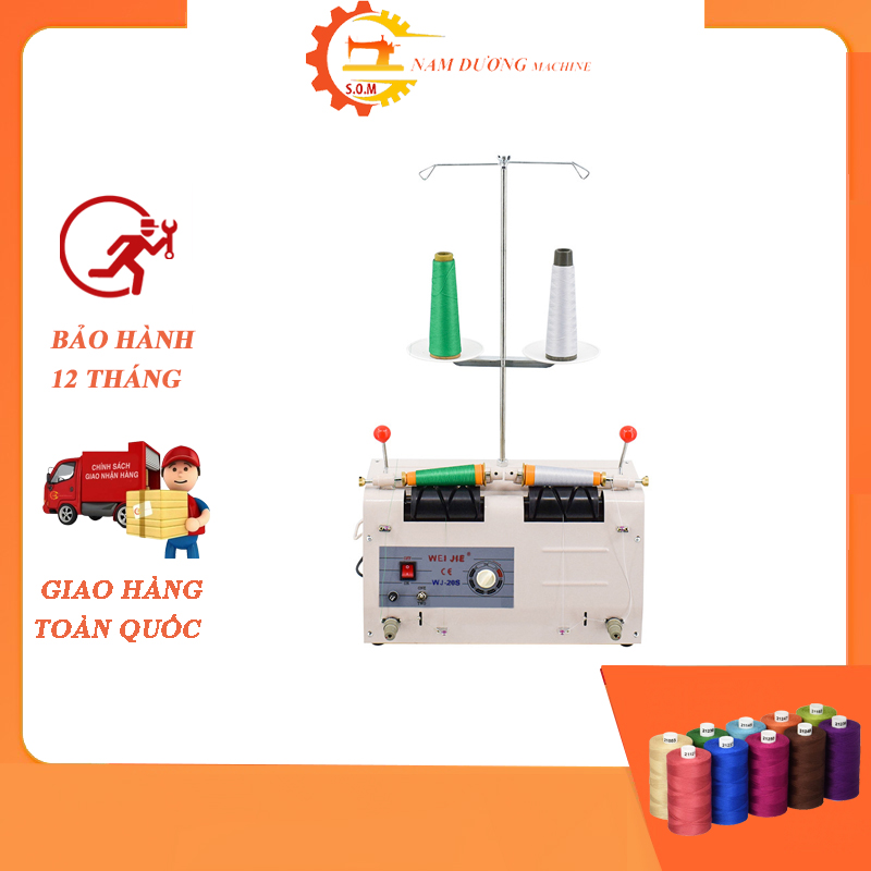 Máy sang chỉ 2 ống chỉ WEJI bảo hành 12 tháng - thiết bị may nam dương