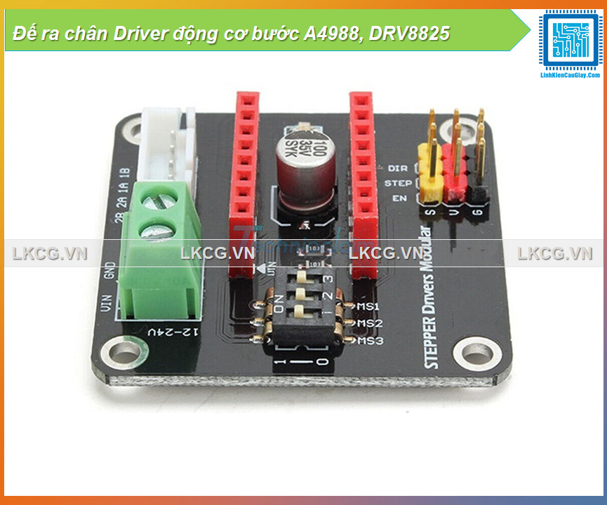 Đế ra chân driver động cơ bước a4988, drv8825
