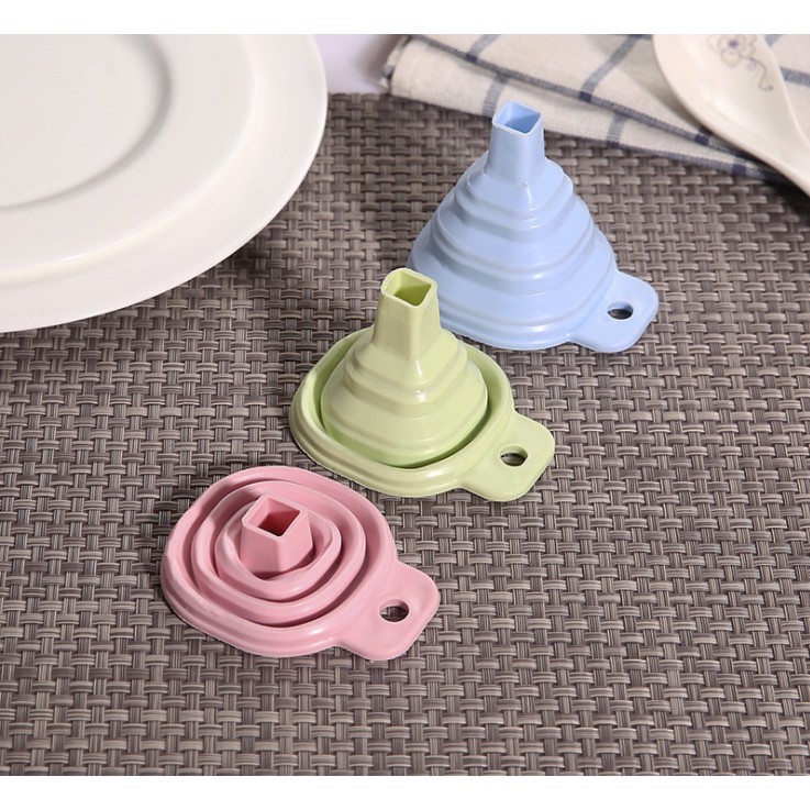 Phễu silicon gấp gọn, phễu nhựa dùng chiết trà sữa, chất lỏng ⚡FREESHIP⚡ Royaltea Việt Nam