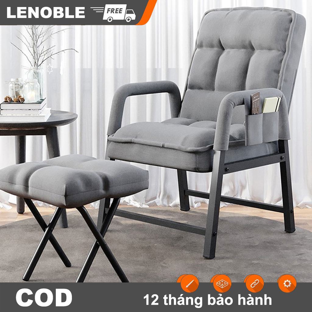 🎉giảm giá🎉 LENOBLE ghế Sofa Ghế văn phòng ghế lười Nhiều bánh răng nghiêng, điều chỉnh 180 ° dễ sử dụng rẻ ghế lười