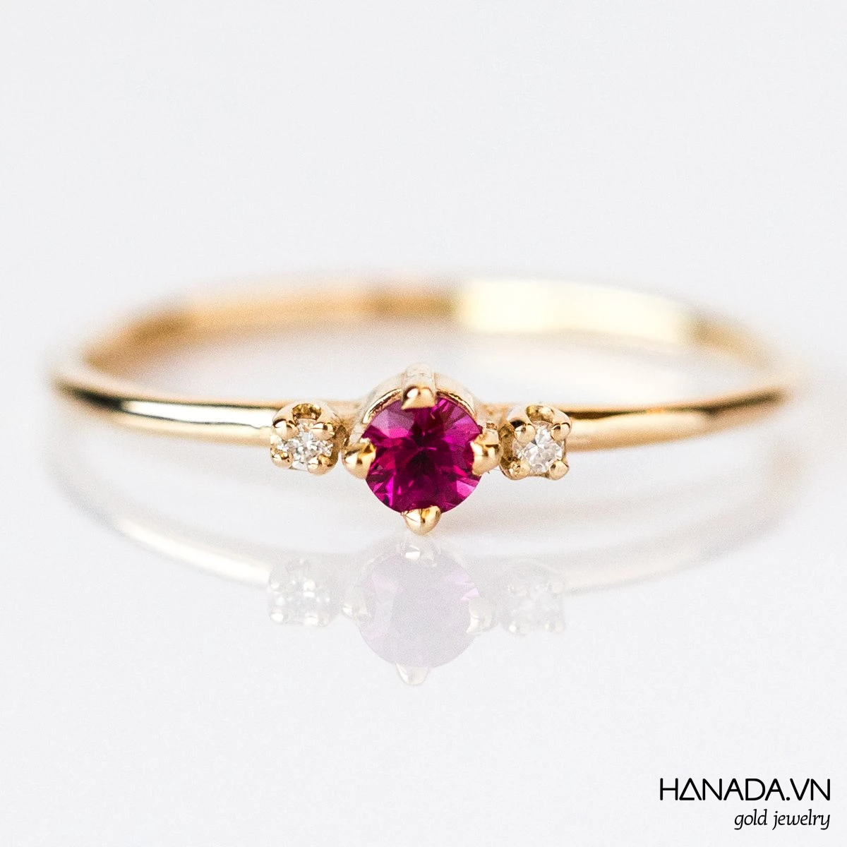 Nhẫn vàng 14k hanada