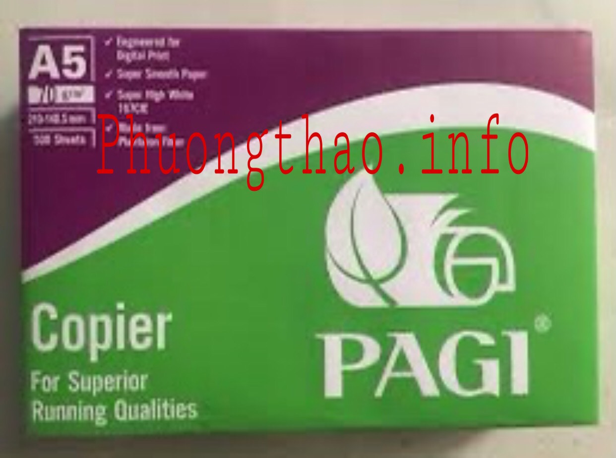 Giấy in pagi a5 đl 70, 500 tờ/ram.