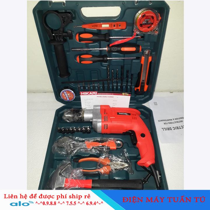 Máy khoan hikari-03-13b bộ sản phẩm