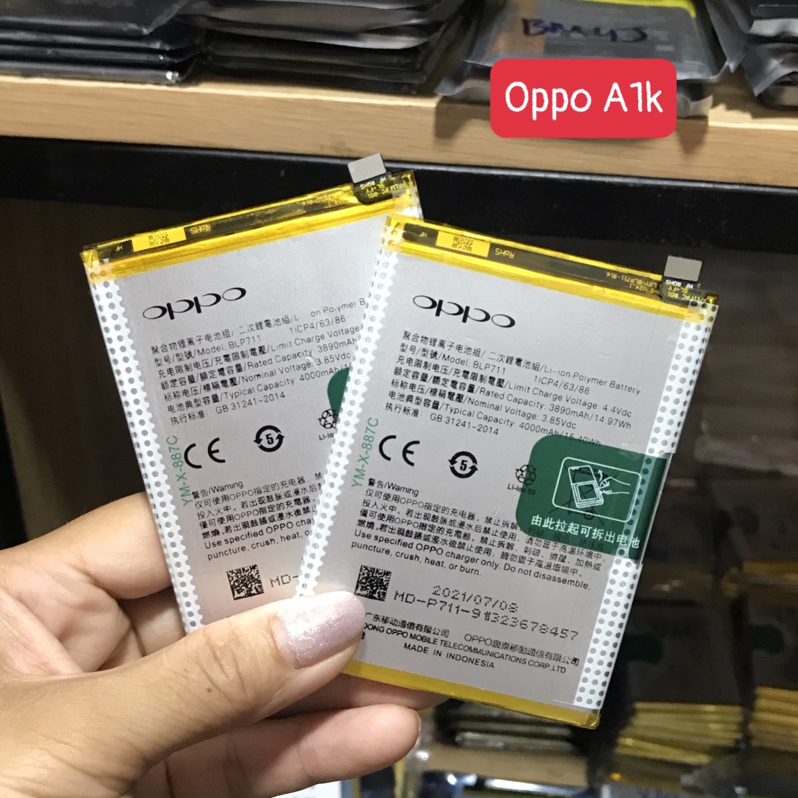 Pin oppo a1k /blp711 zin hàng cao cấp 4000mah