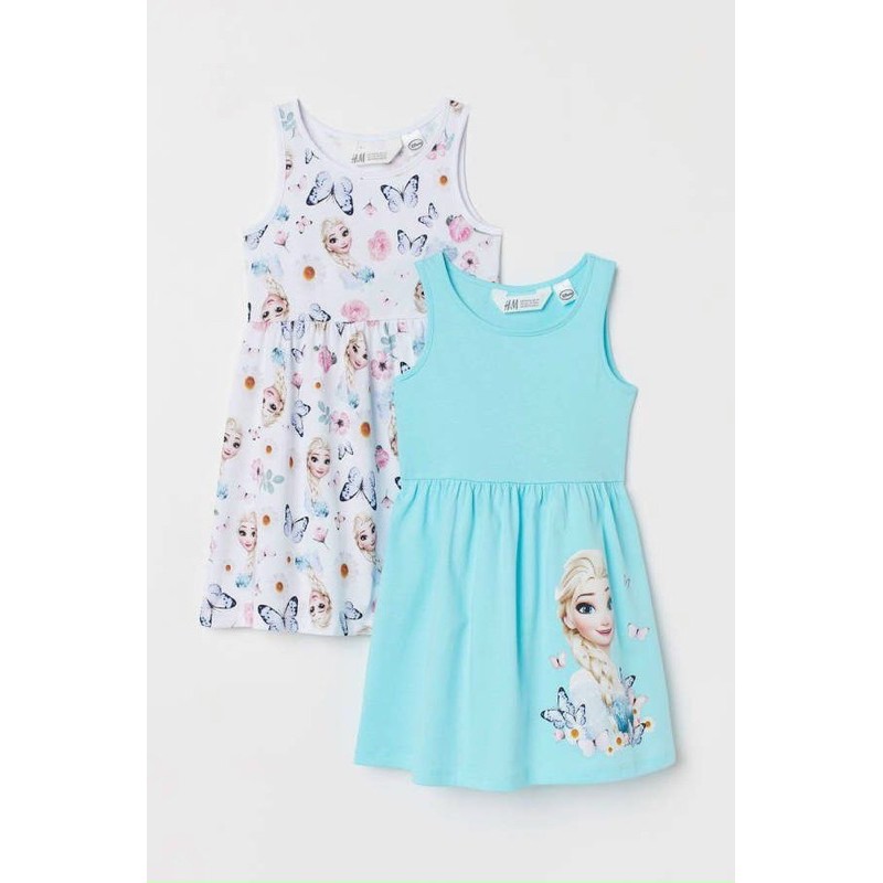 Set Váy Elsa Hm H&M Xuất Dư Cho Bé Gái Từ 1-10Y