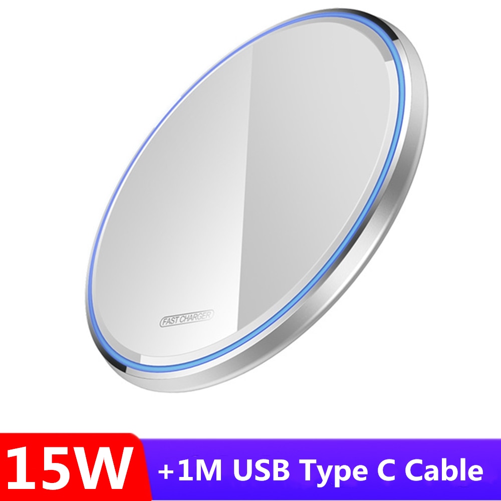 Bộ đế sạc không dây 15W Hukey uthin C2 cho iPhone 12 X XS Max XR 8 Plus Qi Fast Quick Charge Pad For Xiaomi Mi9 Samsung