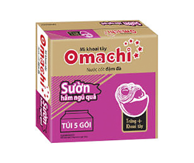Thùng 30 gói Mì Omachi Sườn Hầm Ngũ Quả