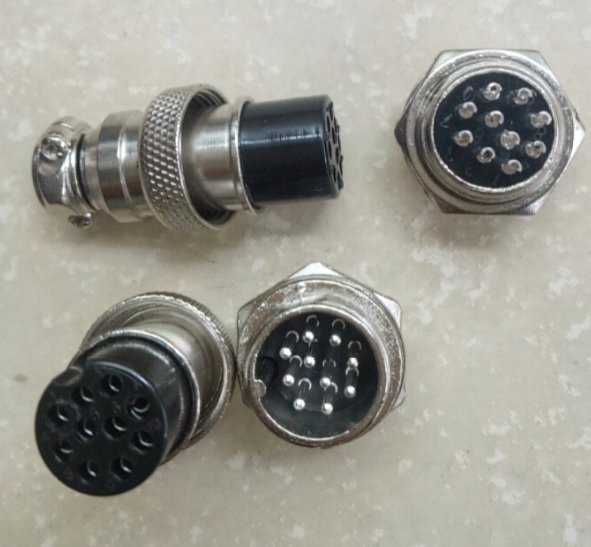 Bộ giắc cắm đực cái gx16 10 chân