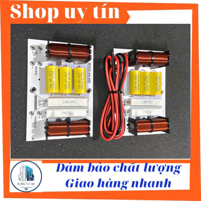 Mạch phân tần loa 1 bass 1 treble, lọc loa 2 way