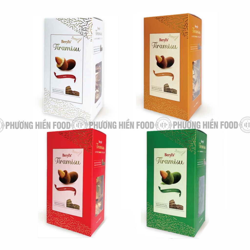 Socola malaysia beryl’s tiramisu hạnh nhân hộp 180g các vị date t3/4-2024