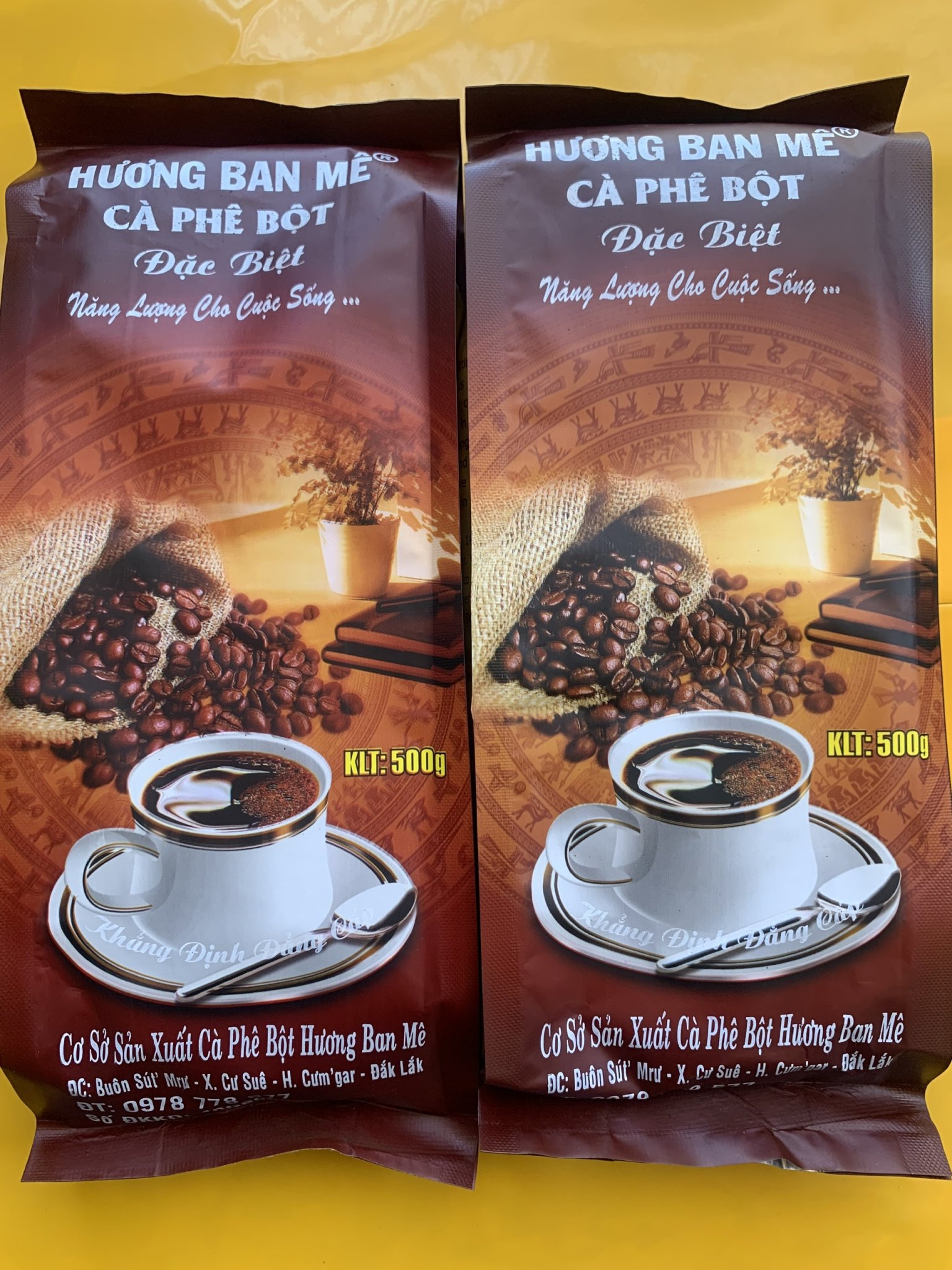 Cà phê bột thơm loại 1 hàng pha phin truyền thống - đặc sản nhà vườn Buôn Mê - túi 500g