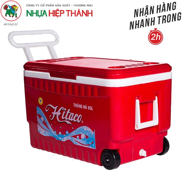 [HCM]THÙNG ĐÁ HITACO 65 LÍT   HIỆP THÀNH CAO CẤP-Kích thước:  67.0 x 40.0 x H 43.0  CM-GIAO NHANH 2H