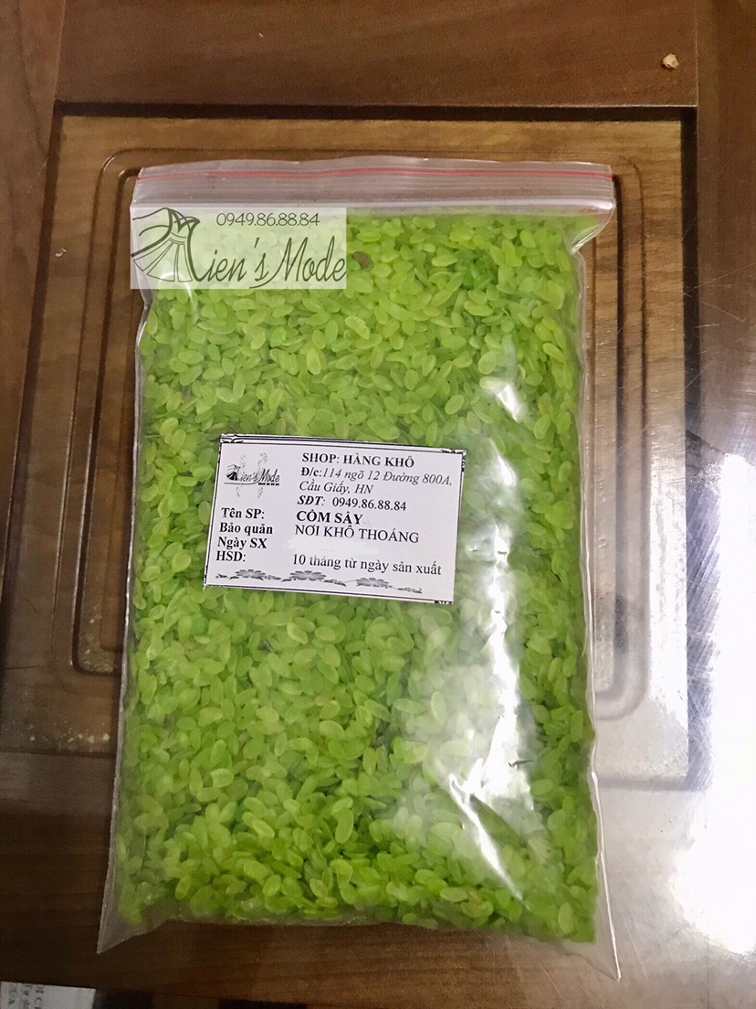 500gr Cốm xanh sấy khô (cốm nguyên liệu)