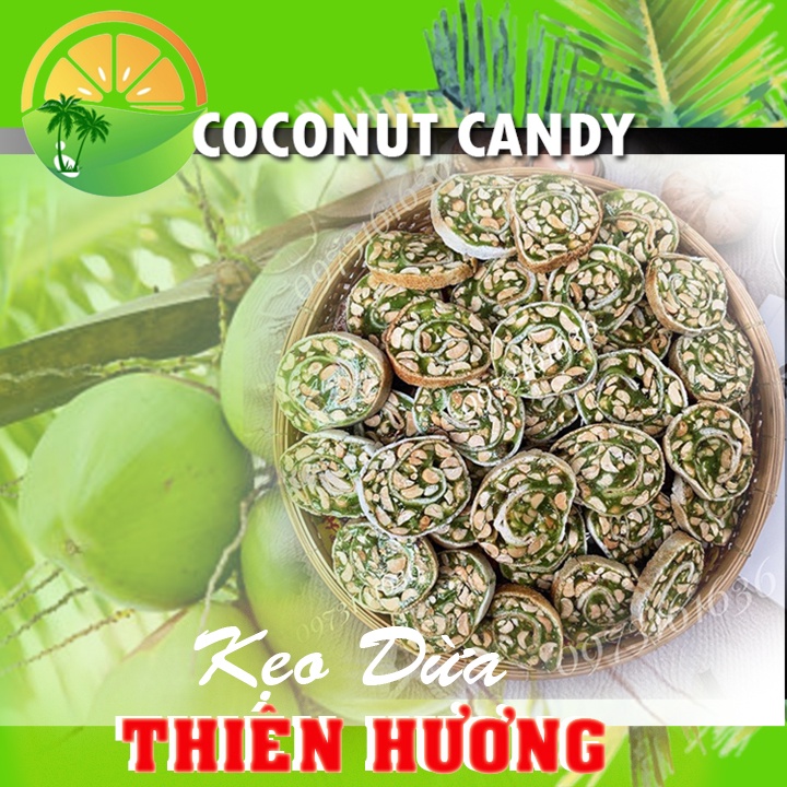 TẾT 2024 KẸO DỪA CUỘN BÁNH PHỒNG 500 G -13691